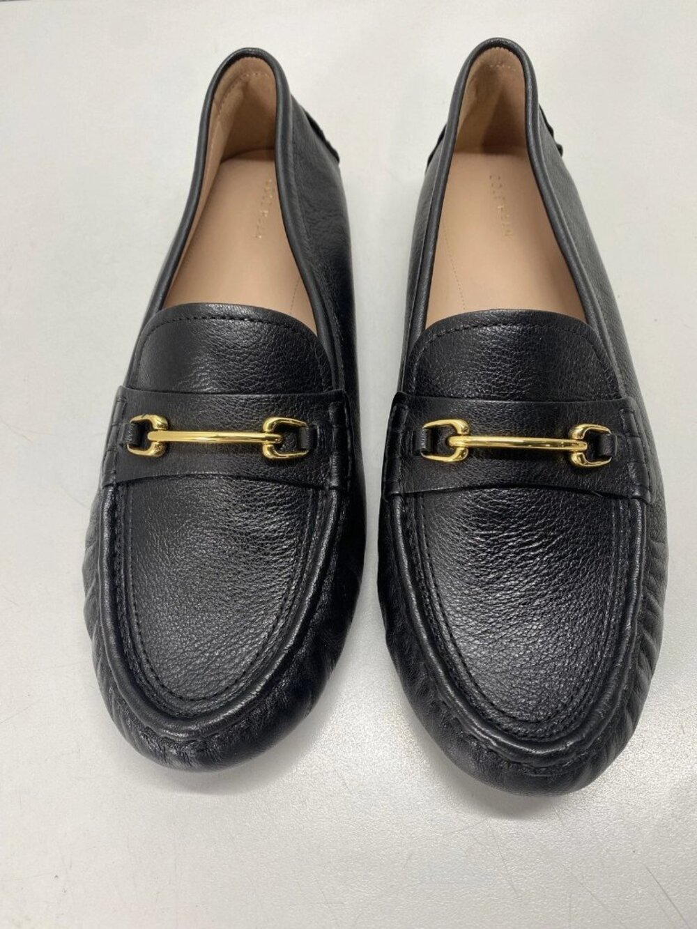 NEW Cole Haan Leather Horsebit Loafers Black Women’s Size 11